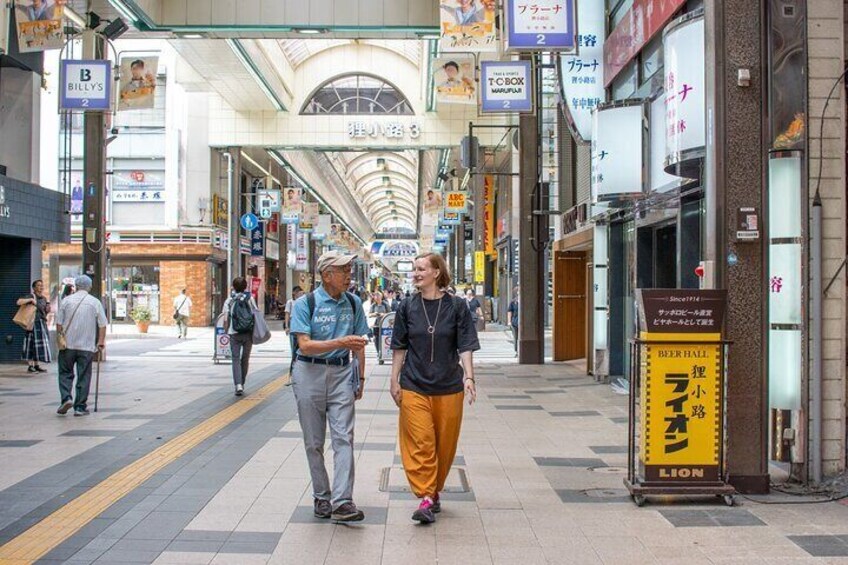 Strolling in beloved Tanukikoji Shopping Street!