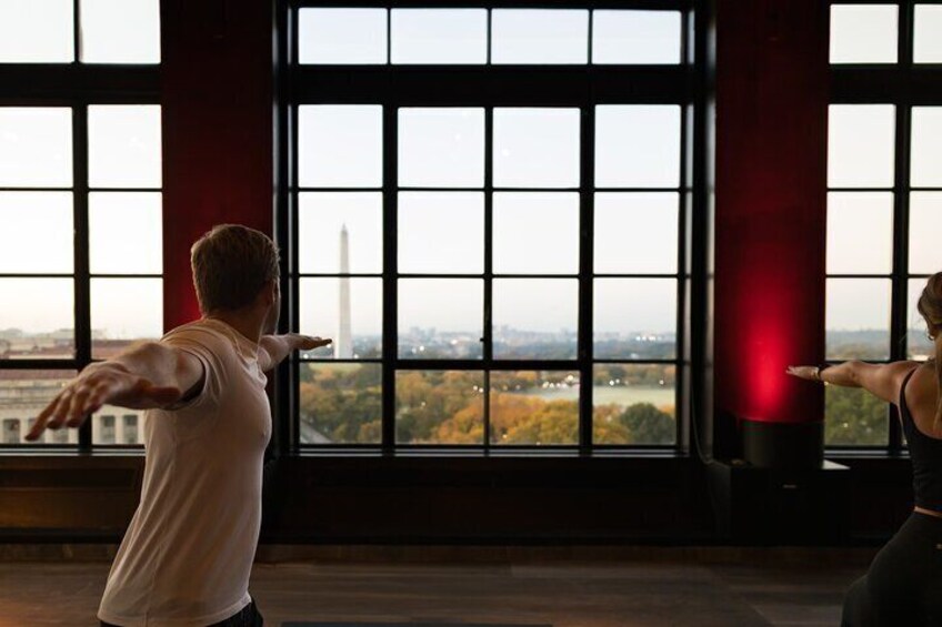 Sunrise Yoga Above the Nation’s Capital