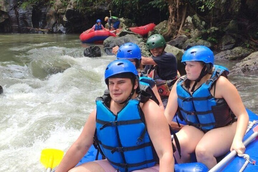White Water Rafting Adventure and Waterfall Lombok Tour
