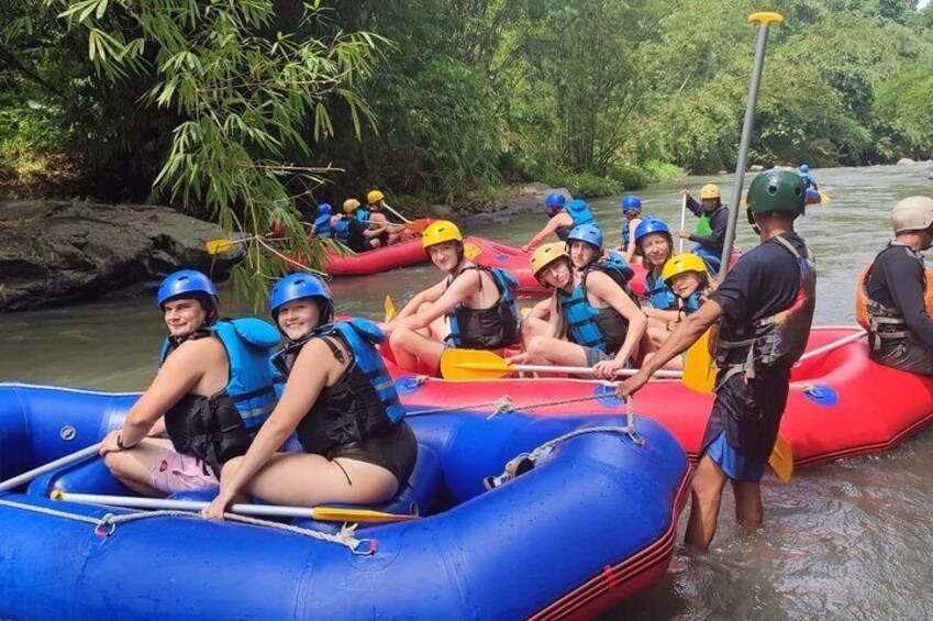 White Water Rafting Adventure and Waterfall Lombok Tour