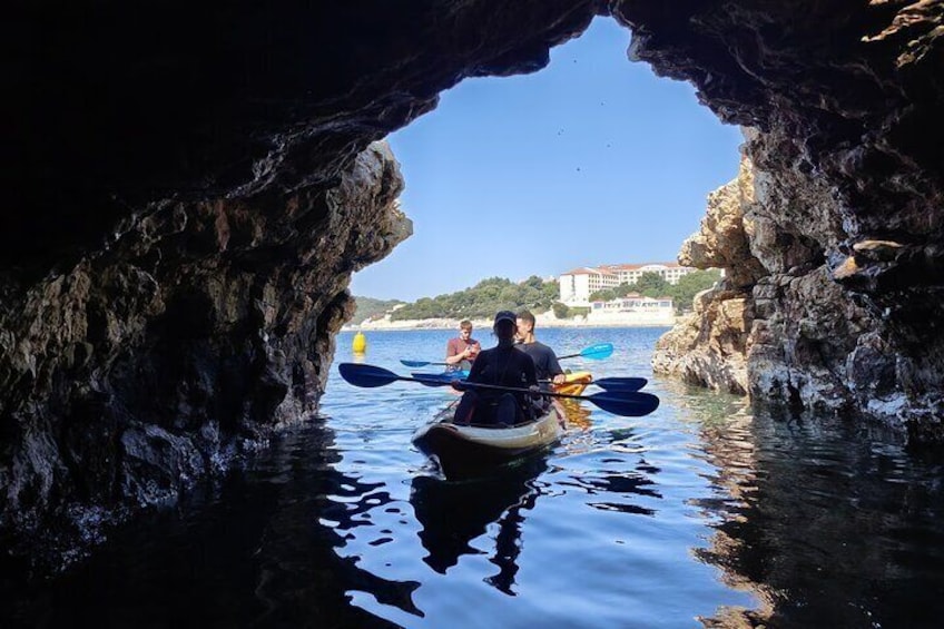 Pula Cave Kayak Tour Snorkeling and Island Hopping
