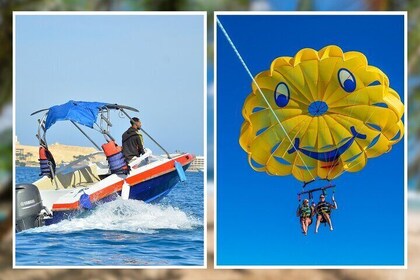 1 Hour Private Speedboat & Parasailing W/Transfer-Sharm El Sheikh
