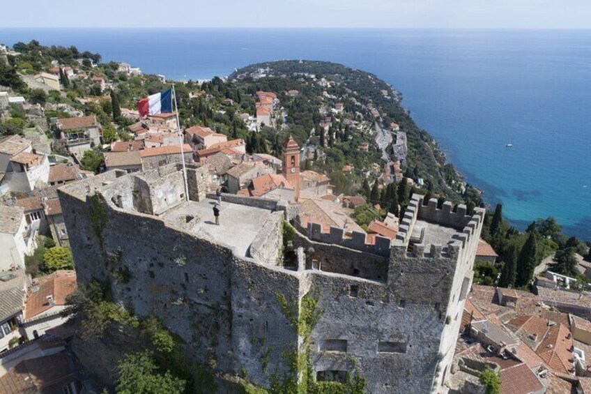 Castle of Roquebrune of the 10th century.