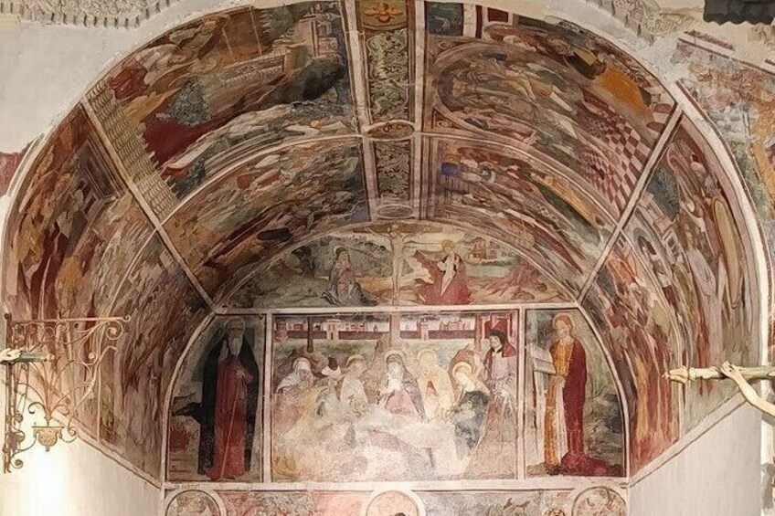 15th century fresco by Giovanni Canavesio, Chapel of Our Lady of Sorrow, Peillon