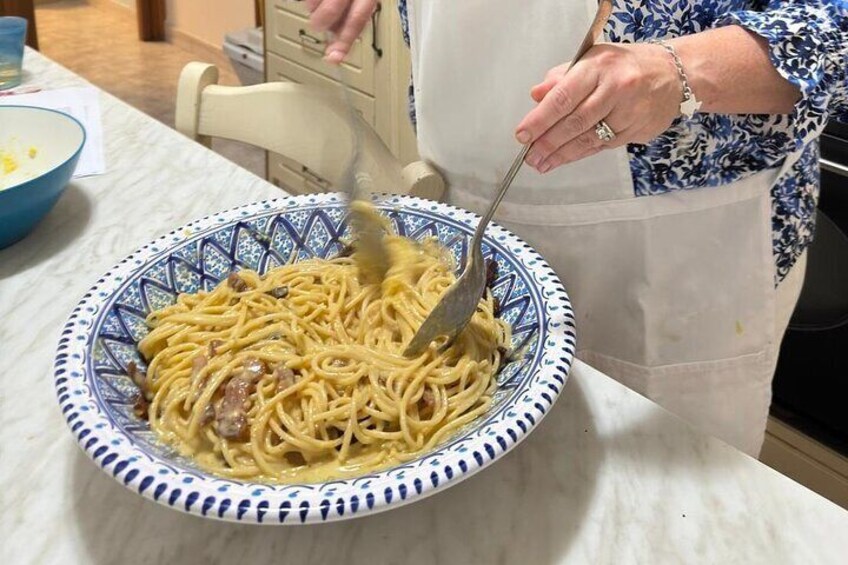 Carbonara ready