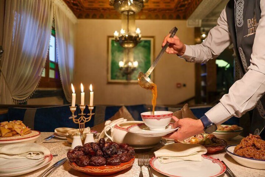 Moroccan Royal Dinner and Cultural Storytelling with Transfer