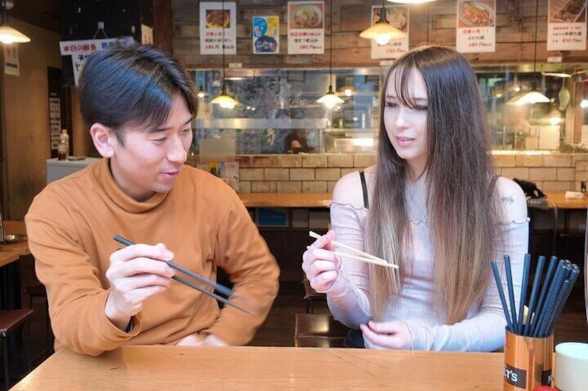 Tokyo: Learn the Art of Chopsticks in a Cozy Izakaya!