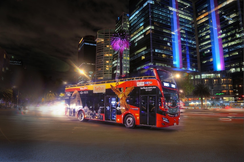 Night Tour of Mexico City in a Double-Decker Bus