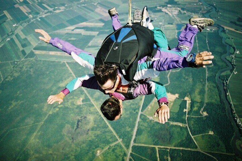 Skydive Tandem Jump Over Barcelona with Transport