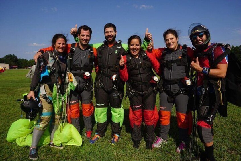 Skydive Tandem Jump Over Barcelona with Transport