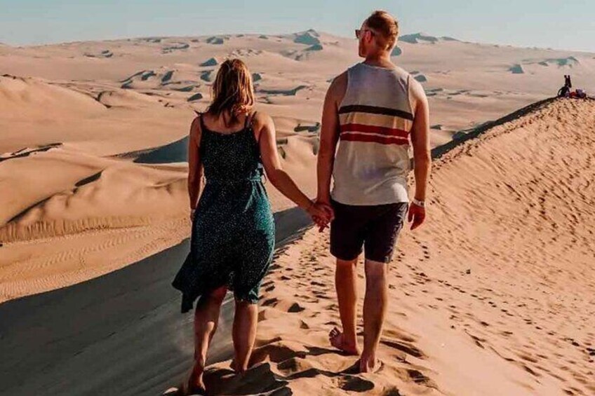 Ballestas and Huacachina Islands with Buggies and Sunset from Lima
