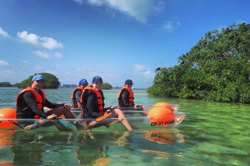 Transparent Kayaking Tour in the Mangroves of San Andres