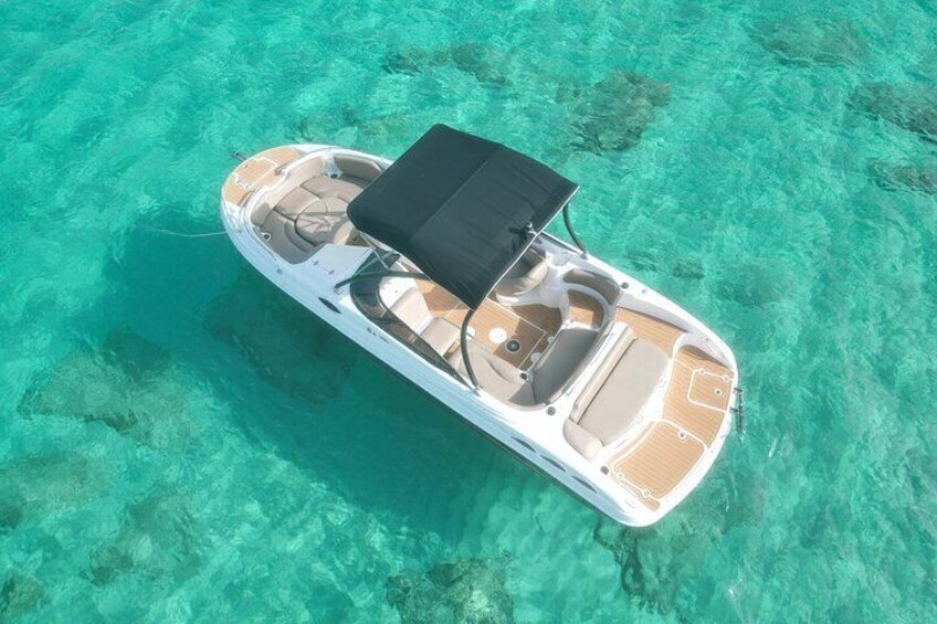Relax by Boat with Paddle Surfing and Snorkeling in San Antonio