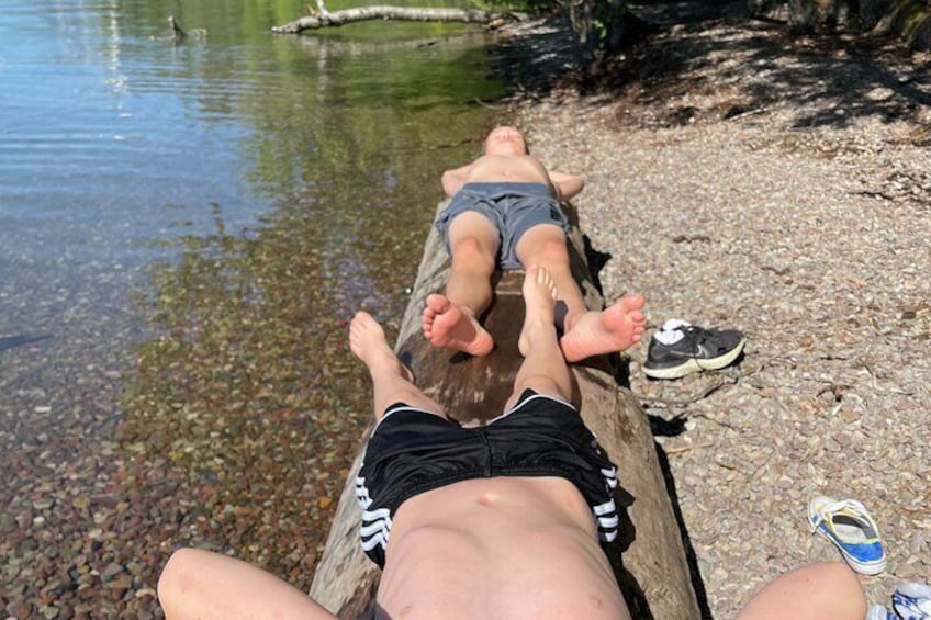 Hot day in Glacier National Park