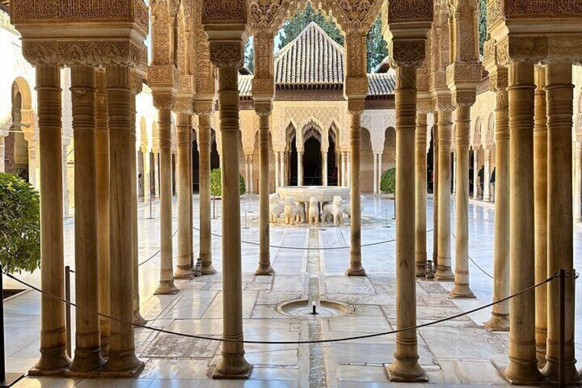 Full Private Alhambra with Guided Art History with Tickets