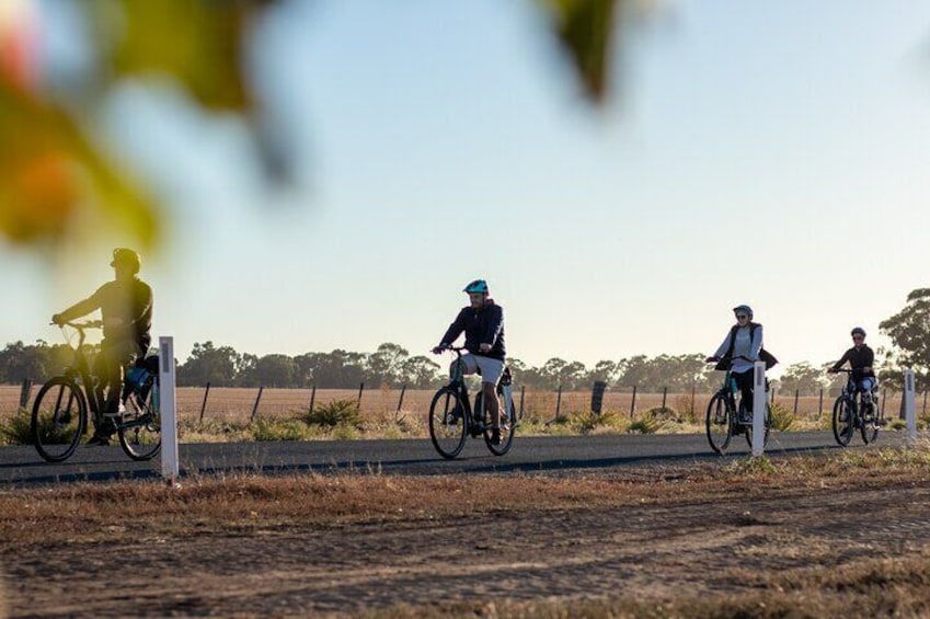 Cycling to St Anne's Winery Moama