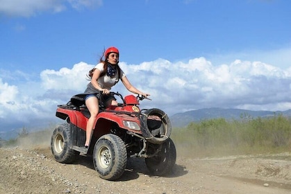 Quad quad bike Safari from Side