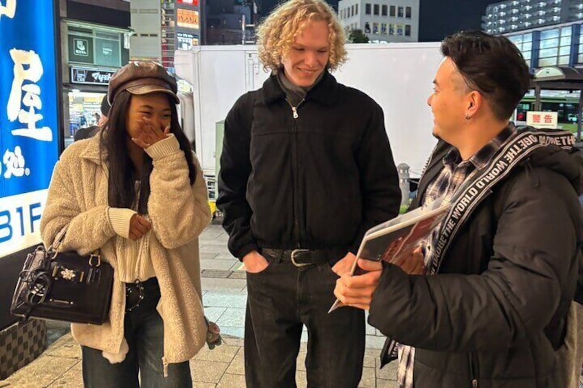Hidden Bites and Nights Tour with local guide near Shibuya