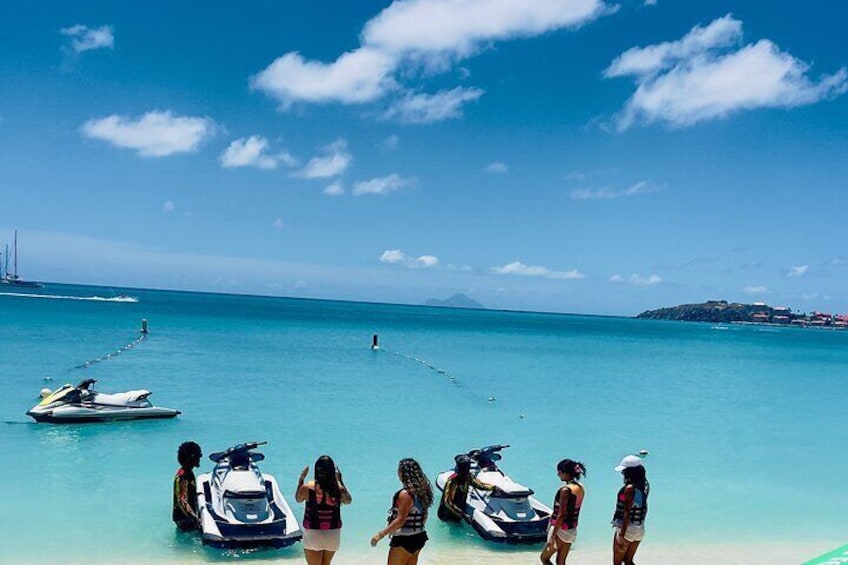 Private Jet Ski Island Adventure from Sint Maarten