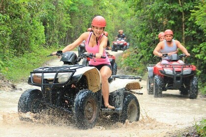 Adrenaline day quad bike, Cenote, zipline From Playa del Carmen & Tulum