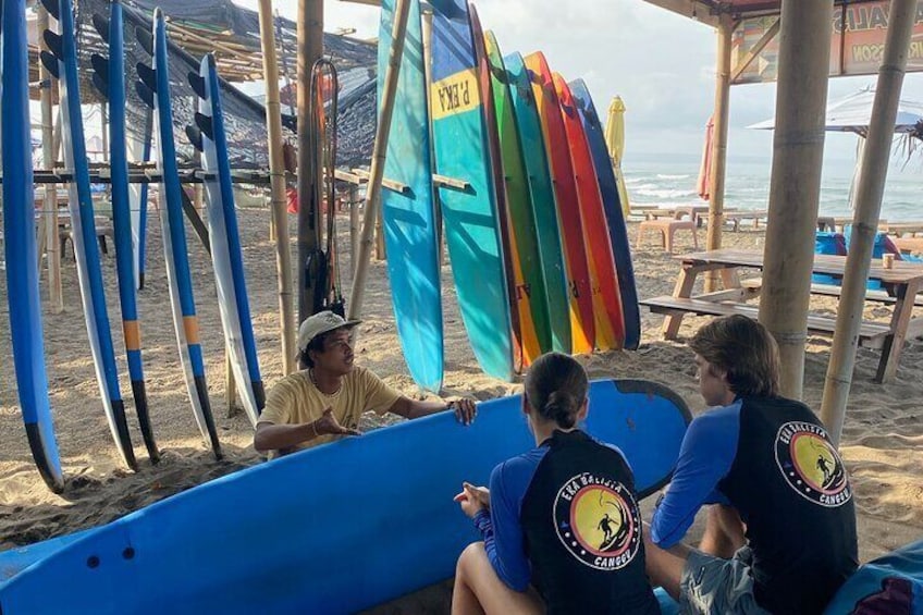 Surfing Lesson at Batu Bolong Beach in Canggu