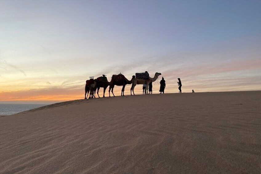 Atlantic to Atlas Adventure Sandboarding Sunset BBQ