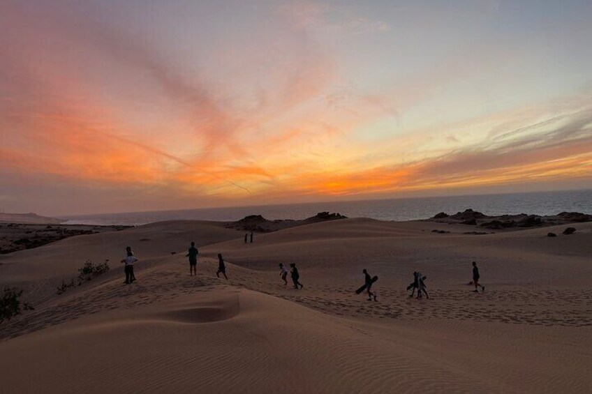 Atlantic to Atlas Adventure Sandboarding Sunset BBQ
