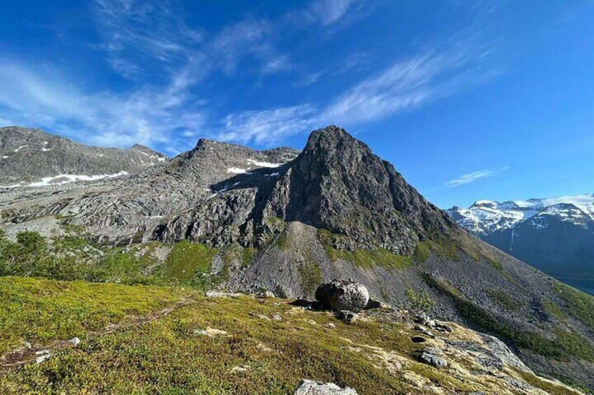 Above the Arctic Summer Midnight Sun Hike