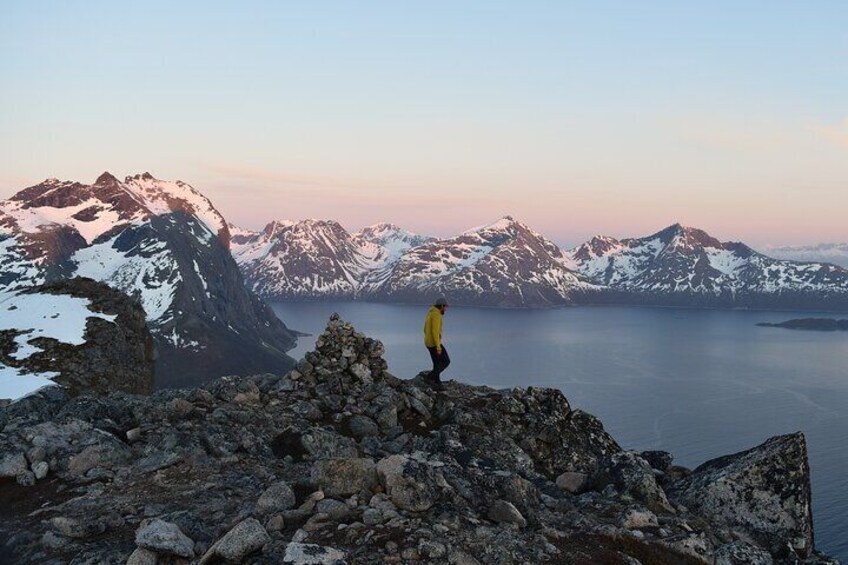 Above the Arctic Summer Midnight Sun Hike 
