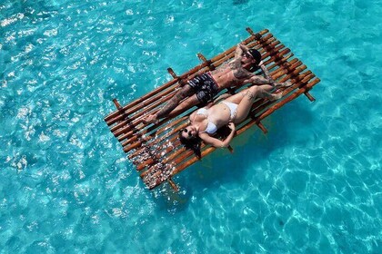 Bamboo raft & Clear Kayak 拍照 阿魯巴