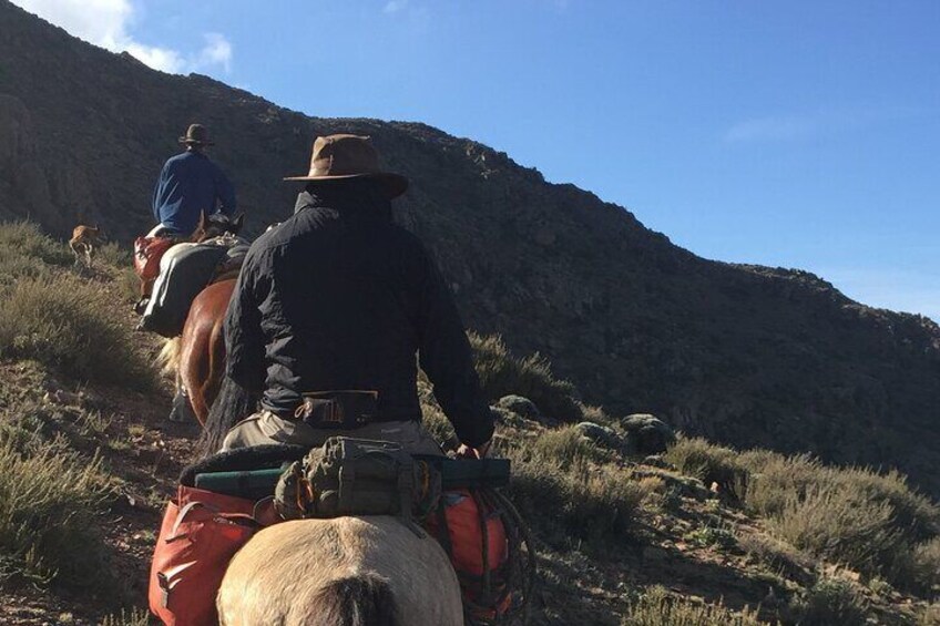 Horseback expedition to The Andes, 2 days. Sleep in the heart of the mountain.