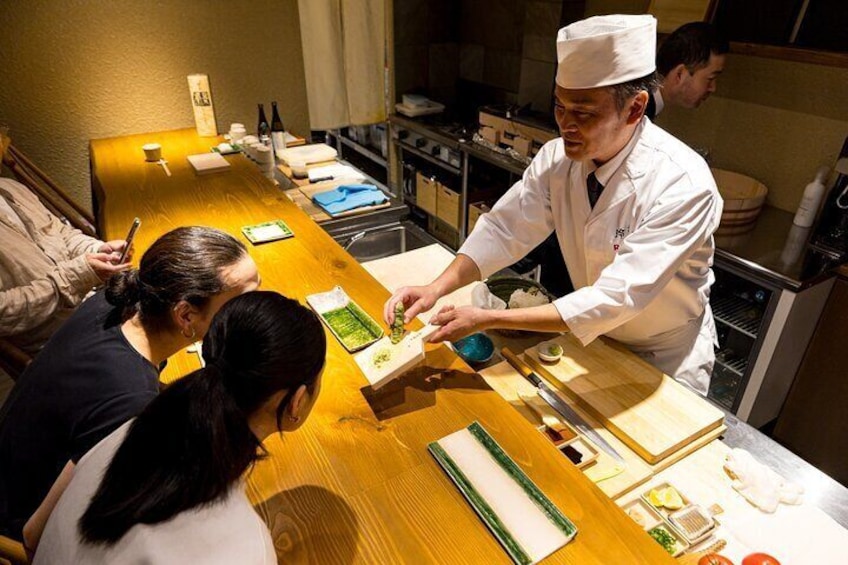 Tokyo Sushi Tasting & Cultural Discovery with Chef Interaction