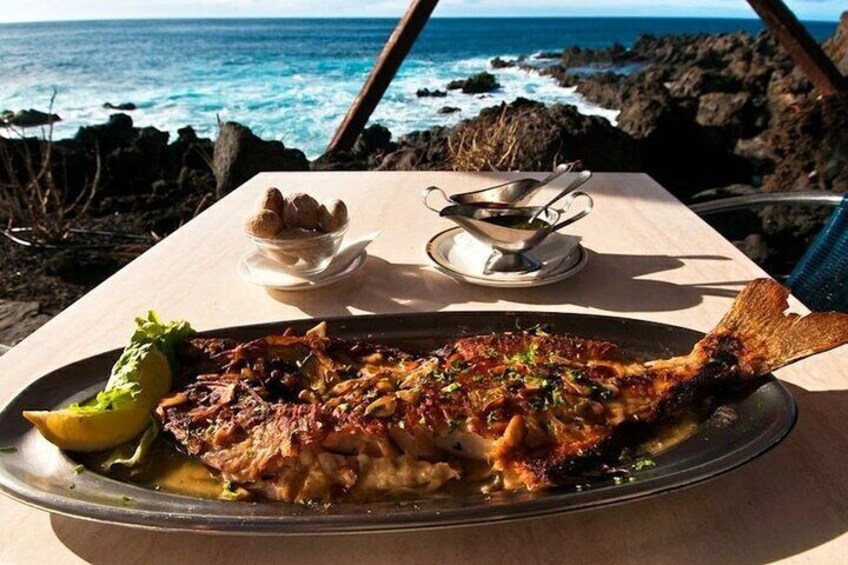 Food with fresh fish