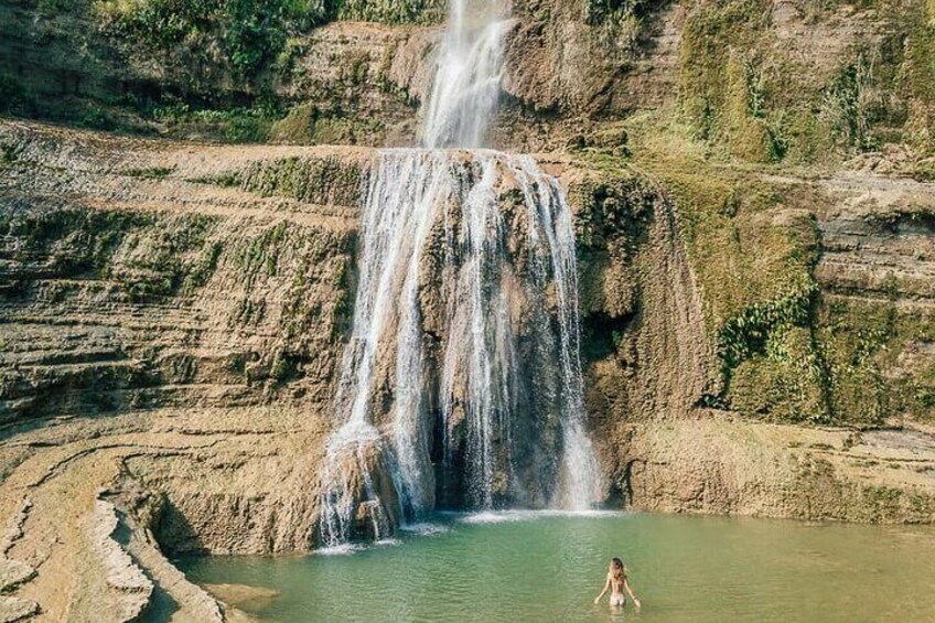 One of the highest Waterfall in Visayas, the Can-umantad Falls in Candijay, Bohol. Relax with coolness of the waterfalls and the Beauty of the nature. 
