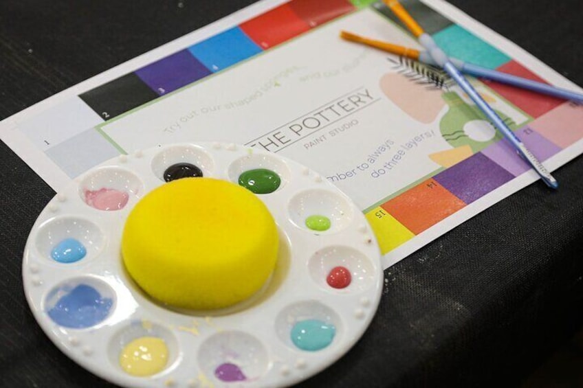 Pottery painting class in Manchester