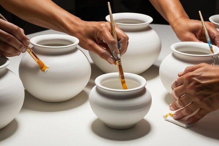 Pottery painting class in Manchester