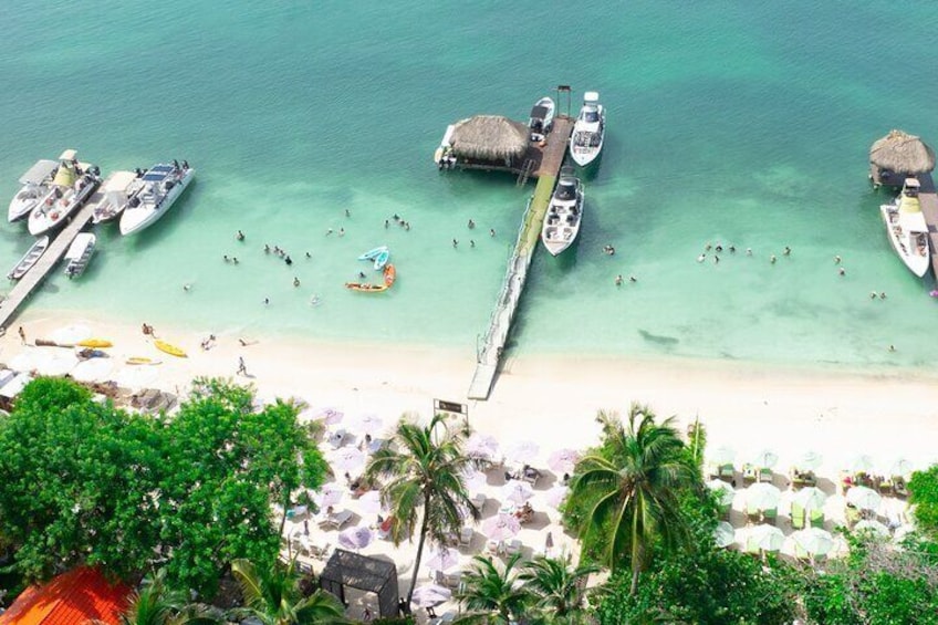 Full Day Private Island Luxury Beach Club with Food