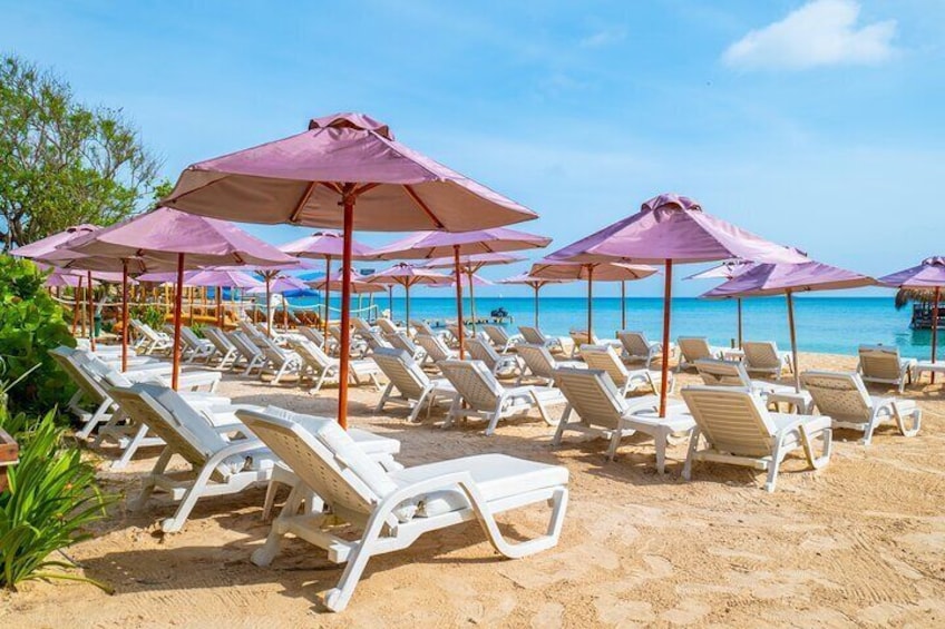 Full Day Private Island Luxury Beach Club with Food