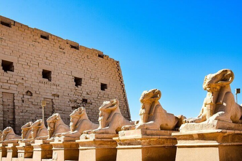 The Avenue of Sphinxes, also known as the King's Festivities Road or Rams Road