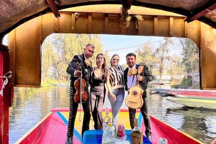Fiesta Tour in Xochimilco with Tequila in addition Coyoacán and CU