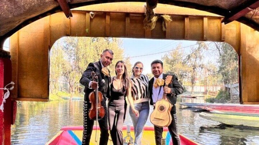 Fiesta Tour in Xochimilco with Tequila in addition Coyoacán and CU
