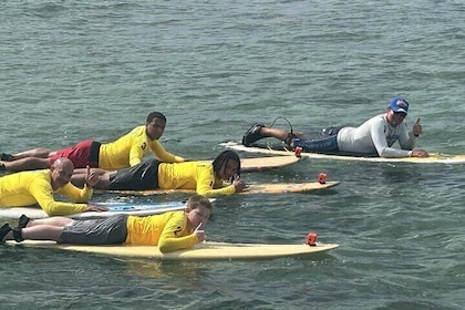Shared Surfing Lesson In Waikiki with Certified Instructor
