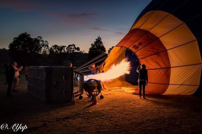 Hot Air Balloon Flight over the Yarra Valley 