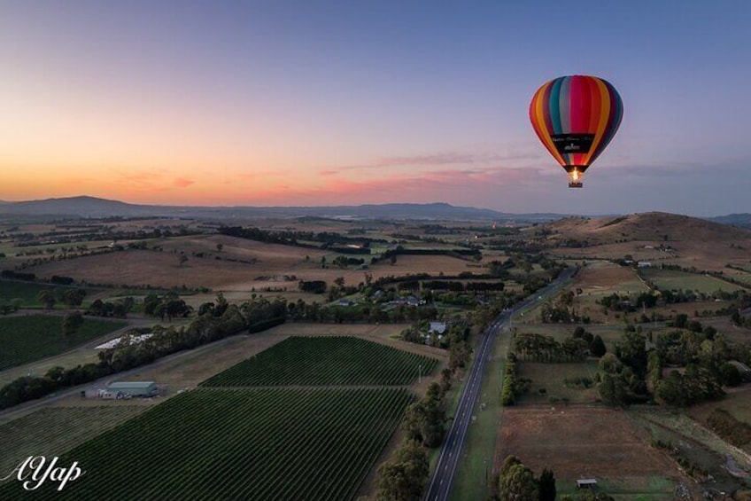 Hot Air Balloon Flight over the Yarra Valley 