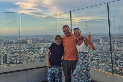 Bangkok Skywalk and Street Food Adventure by Tuk Tuk