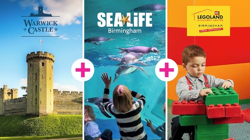 SEA LIFE Birmingham + LEGOLAND Discovery Centre Birmingham + Warwick Castle