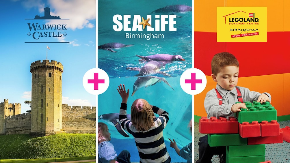 SEA LIFE Birmingham + LEGOLAND Discovery Centre Birmingham + Warwick Castle