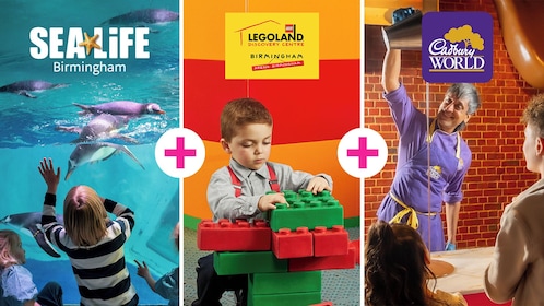 Birmingham: SEA LIFE + LEGOLAND + Cadbury World Combo Ticket