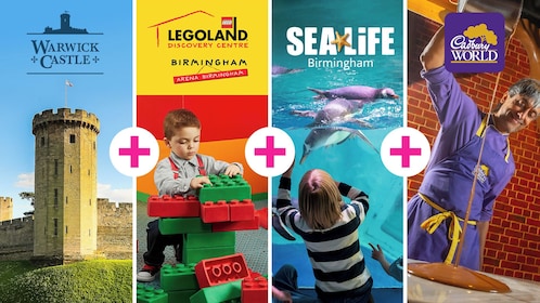 Birmingham: SEALIFE + LEGOLAND + Warwick Castle + Cadbury World Ticket