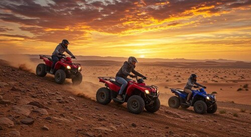 Marrakech: Agafay Desert Quad Bike & Camel Ride with Dinner
